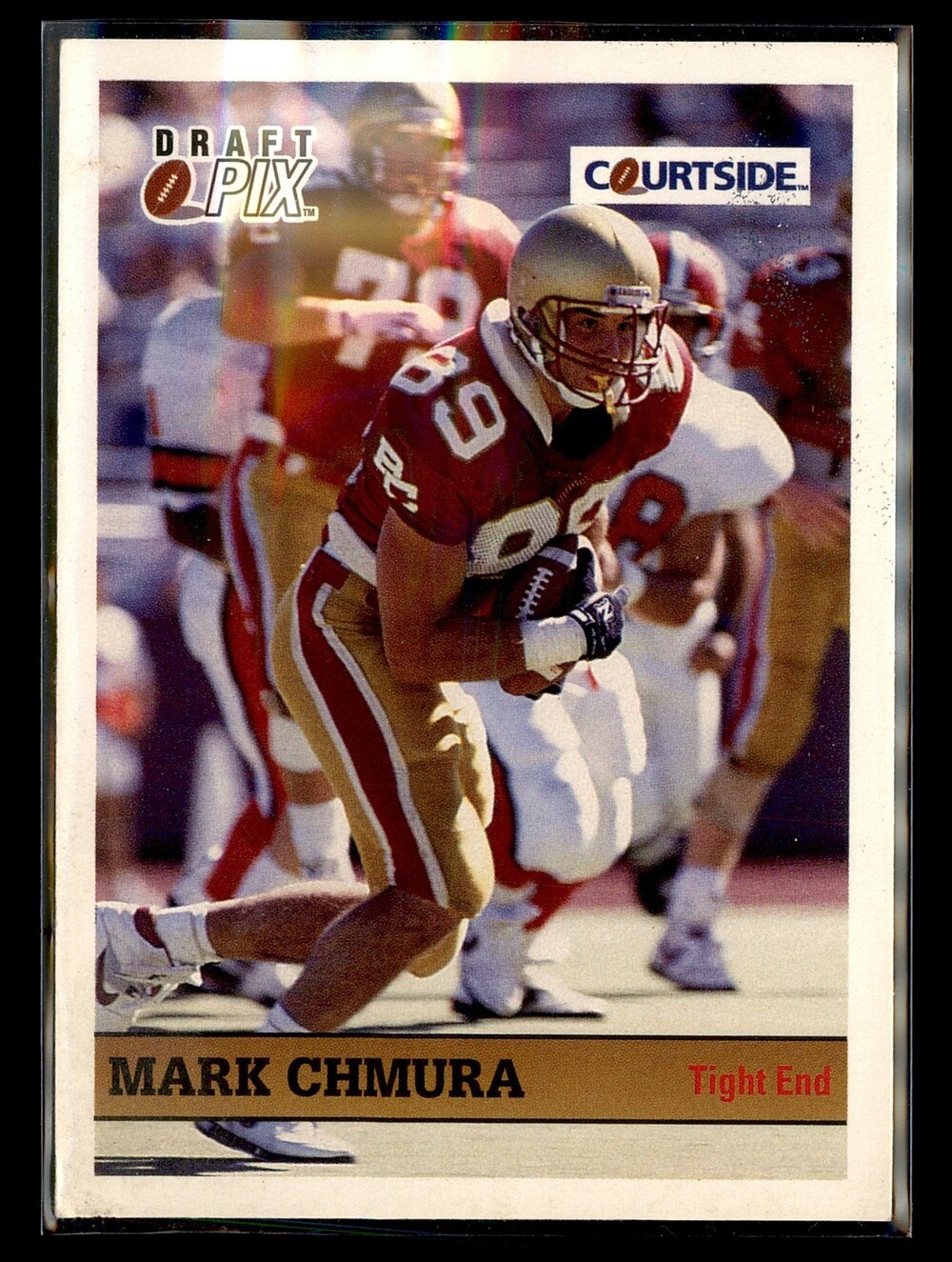 1992 Courtside Draft Pix #74 Mark Chmura Bronze Football Card